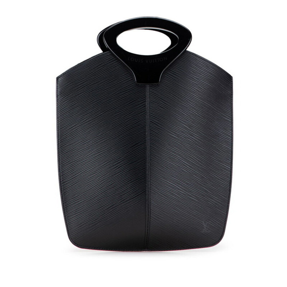 Louis Vuitton Epi Demilune Handbag Noir Black Leather